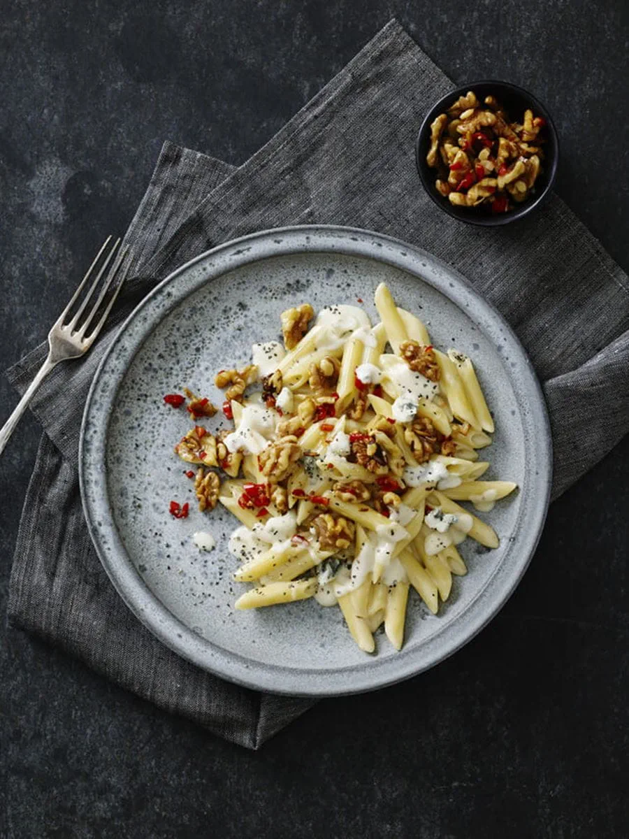 recipe image Pasta med gorgonzola & valnötter